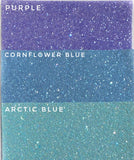 Purple / Cornflower Blue / Arctic Blue - Chunky Glitter