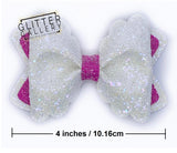 Scallop Pinch Bow- Large. 4 inch / 10.16cm TEMPLATE