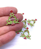50% OFF! - Rhinestone Christmas Tree Buckle Sliders.