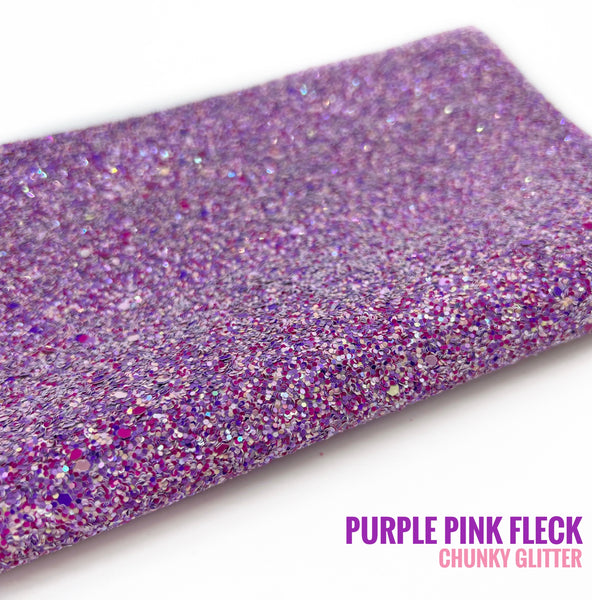 Purple Pink Fleck Chunky Glitter