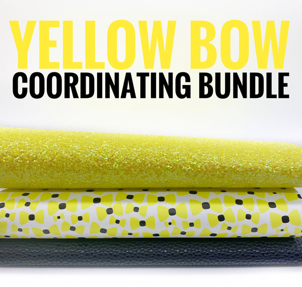 Yellow Bow Co-ordinating Bundle. 50% OFF! - WAS $13 / NOW $6.50