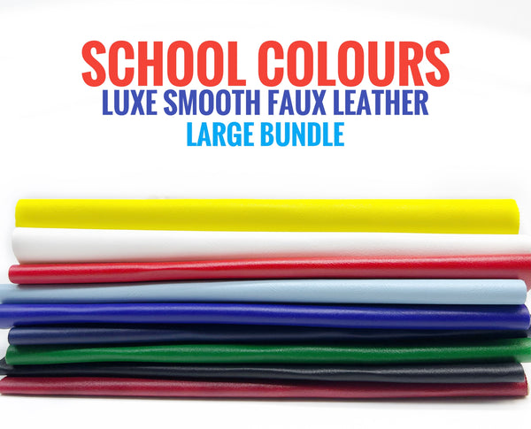 School Colours - Luxe Smooth Faux Leather Large Bundle - SAVE $5!