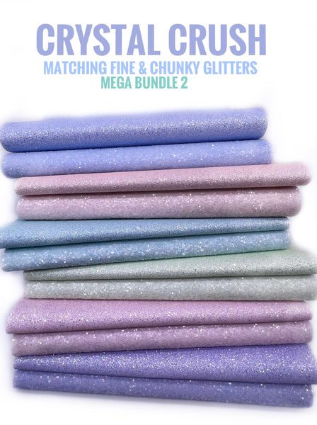 Crystal Crush - Matching Fine & Chunky Luxe Felt Backed Glitters Mega Bundle 2 - 50% OFF! - WAS $53.80 / NOW $26.90