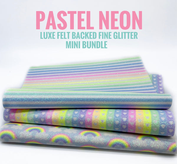 Pastel Neon Exclusive GG Print Luxe Fine Glitter - Mini BUNDLE