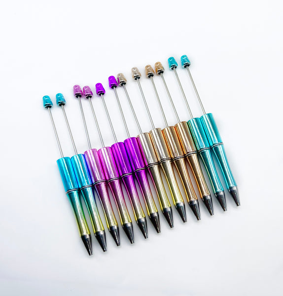 Beadable Pens - Mirror Finish Colours 12pc BUNDLE - SAVE $8!