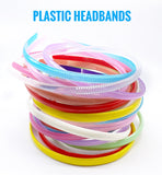 8mm Plastic Headbands (with teeth)