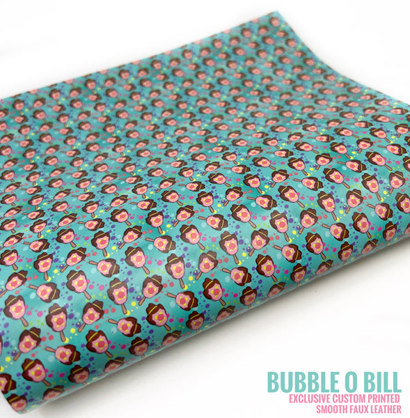 Bubble O Bill - Exclusive Custom Printed Smooth Faux Leather