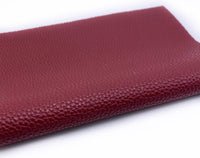Maroon Litchi Faux Leather
