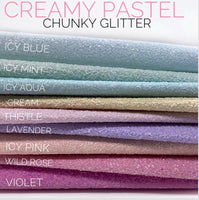 Creamy Pastel Spring Chunky Glitters