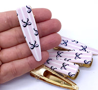 50% OFF! Were $5.20/ now $2.60 - Exclusive Custom Printed Acrylic Top Deluxe Alligator Clips