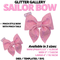 Sailor Bow-  Large. 4 inch /10.16cm TEMPLATE