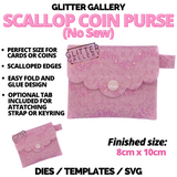 Exclusive GG No Sew Scallop Coin Purse  TEMPLATE