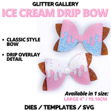 Ice Cream Drip Bow - DIGITAL DOWNLOAD / SVG