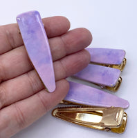 50% OFF! Were $5.20/ now $2.60 - Exclusive Custom Printed Acrylic Top Deluxe Alligator Clips