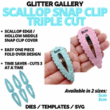 Scallop Snap Clip 8cm Triple Cut DIE