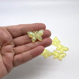 Glitter Resin Butterfly flatback Embellishments - 5pcs