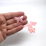 Glitter Resin Butterfly flatback Embellishments - 5pcs