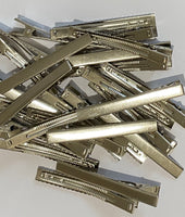 75mm Premium Silver Single Prong Alligator Clips with Teeth