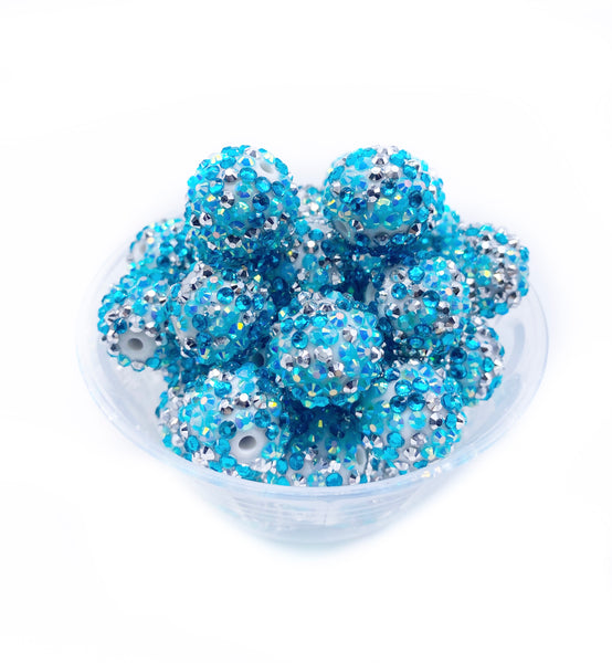 20mm Chunky / Bubblegum Beads - RHINESTONE