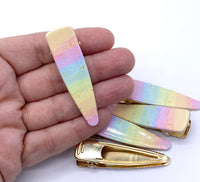 Exclusive Custom Printed Acrylic Top Deluxe Alligator Clips