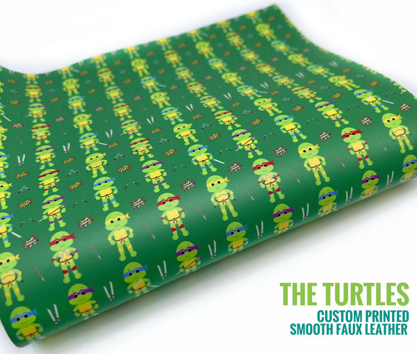 The Turtles - Custom Printed Smooth Faux Leather