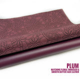 Floral Embossed and Matching Smooth Faux Leather Mini Bundle Pairs - $1.50 per sheet!