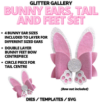 Bunny Set DIGITAL DOWNLOAD / SVG
