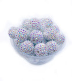 20mm Chunky / Bubblegum Beads - RHINESTONE