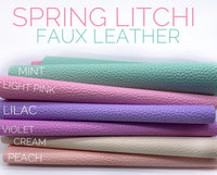 Spring Litchi Faux Leather