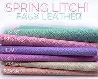 Spring Litchi Faux Leather