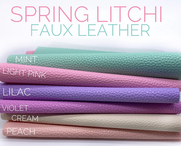 Spring Litchi Faux Leather