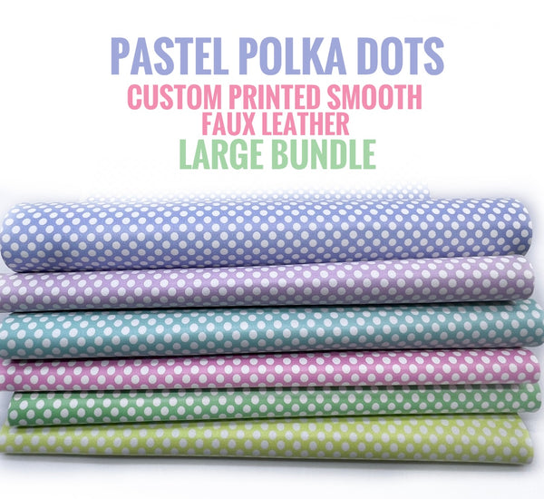 Pastel Polka Dots Large BUNDLE. 50% OFF! - WAS $22.40 / NOW $11.20.