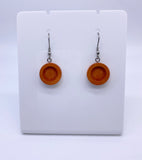 Cabochon Wooden Dangle Style Earrings (12mm) - 10pcs