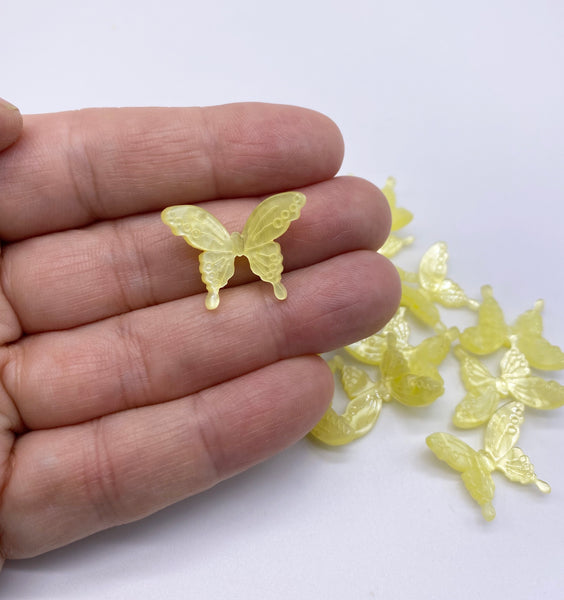 Resin Butterfly embellishments.