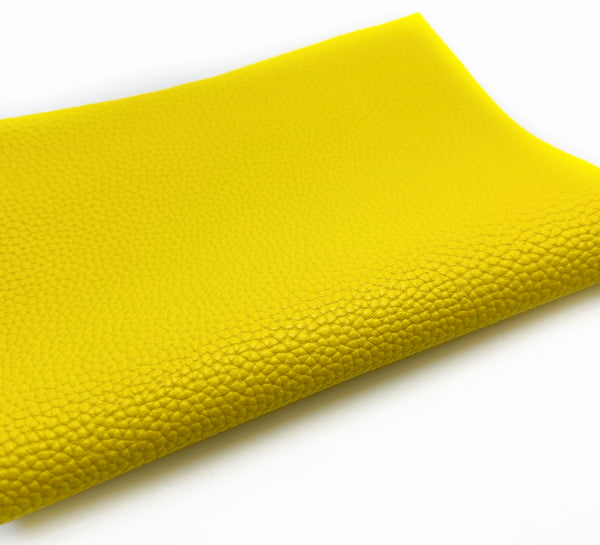 Yellow Litchi Faux Leather