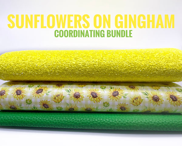 Sunflowers on Gingham Co-ordinating Bundle