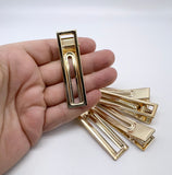Deluxe Rectangle Alligator Clips (Hollow Middle) - 10pcs