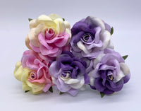 Multi Colour Mulberry Paper Roses Large - 5cm Bundles