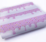 Ice Cream Drip - Custom GG Print Smooth Faux Leather