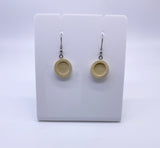 Cabochon Wooden Dangle Style Earrings (12mm) - 10pcs