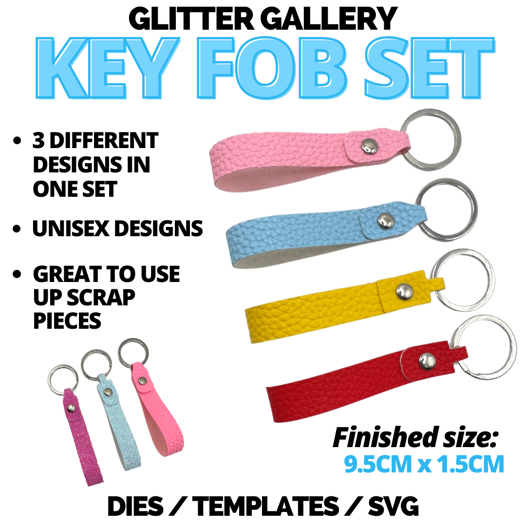 Key Fob Set - TEMPLATE – www.glittergallery.com.au