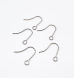 All in One Earring Hooks (with clear matching backs) - 20pcs with backs