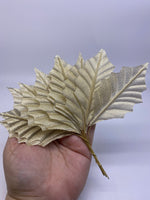 Large Metallic Leaves