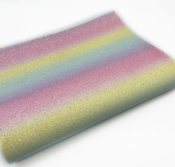 Pastel Rainbow Luxe Felt Backed Fine Glitter