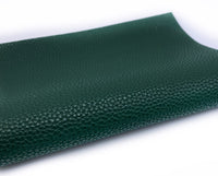 Dark Forest Green Litchi Faux Leather