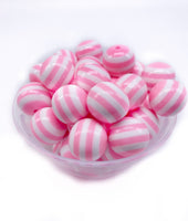 20mm Chunky / Bubblegum Beads - STRIPES
