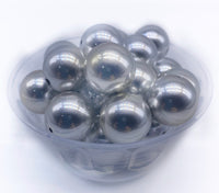 20mm Chunky / Bubblegum Beads - CHROME FINISH