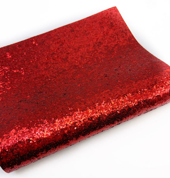 Red (Medium Thickness) Chunky Glitter