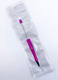 Beadable Pens - Solid Colours 2pcs with bags