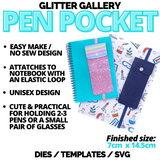 Pen Pocket (No sew)  TEMPLATE